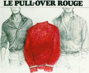 Un pull over rouge